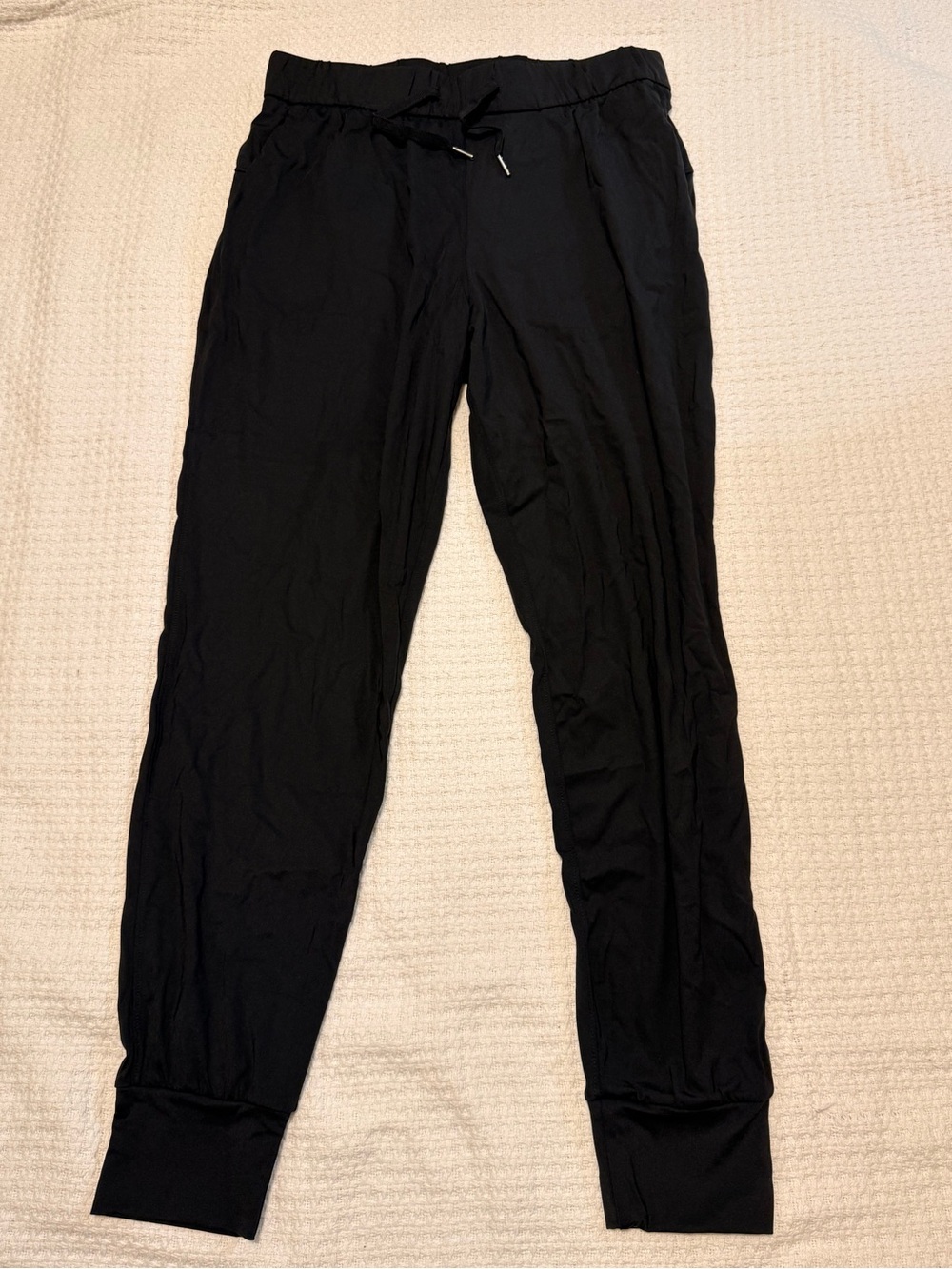 Men's Black Drawstring Jogger Pants — Casual Everyday Comfort